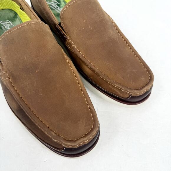 Florsheim Mens Tropics Moc Toe Venetian Loafers US 10.5 Wide Brown Leather NWOB main image 8